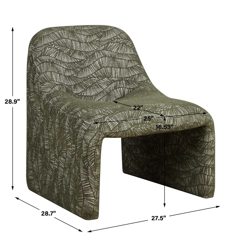 Menlo Olive Green Accent Chair
