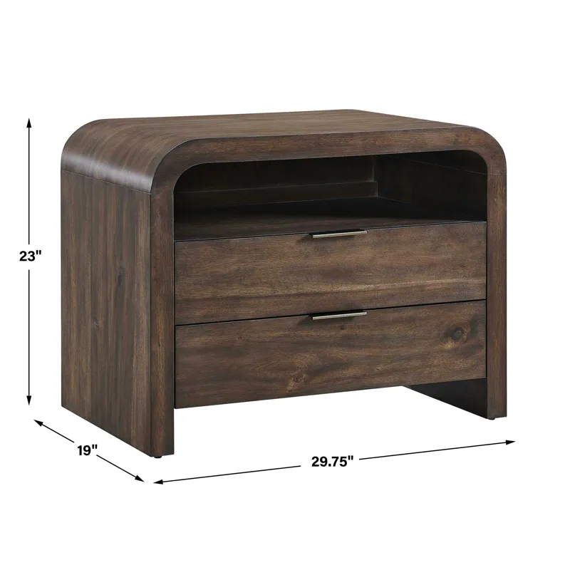 Decatur Dark Walnut Side Table