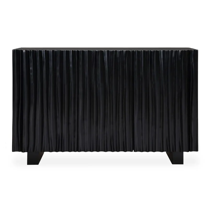 Mercado Black 3 Door Cabinet