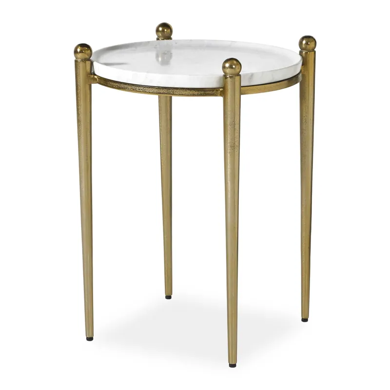 Nahunta Antique Brass Accent Table