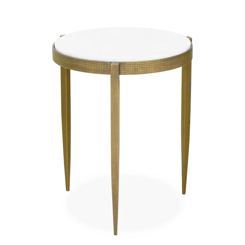 Ocilla Antique Brass Accent Table