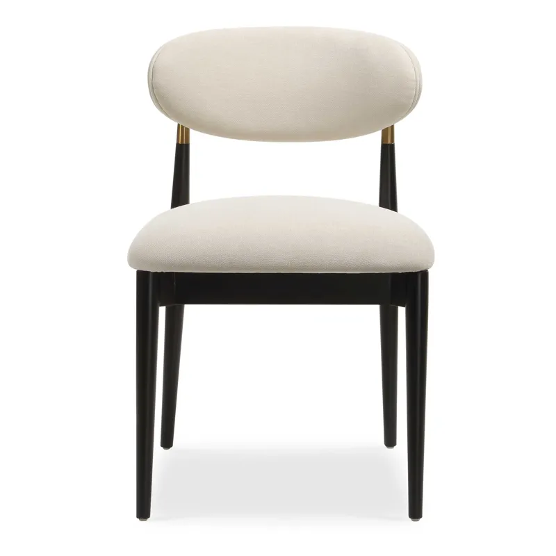 Moxie Black Armless Dining Chair S/2