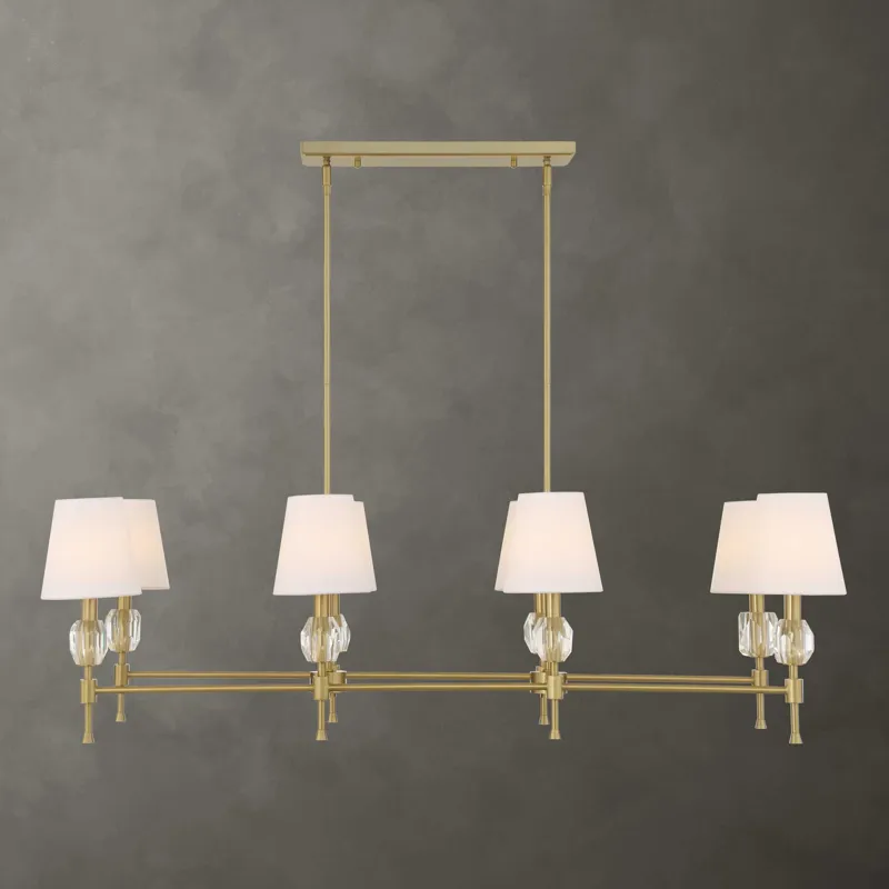 Arques 8 Light Linear Chandelier