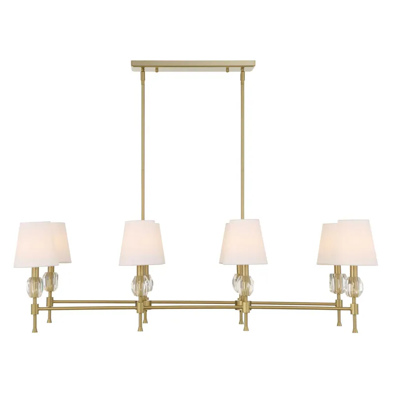 Arques 8 Light Linear Chandelier