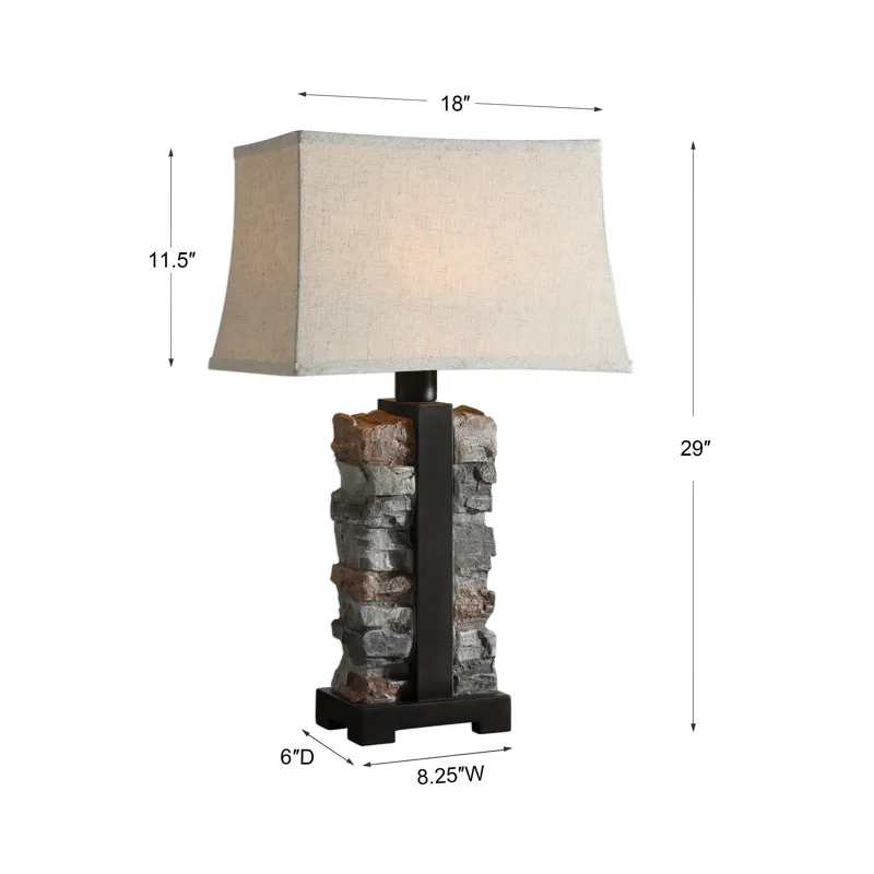 Kodiak Stacked Stone Lamp