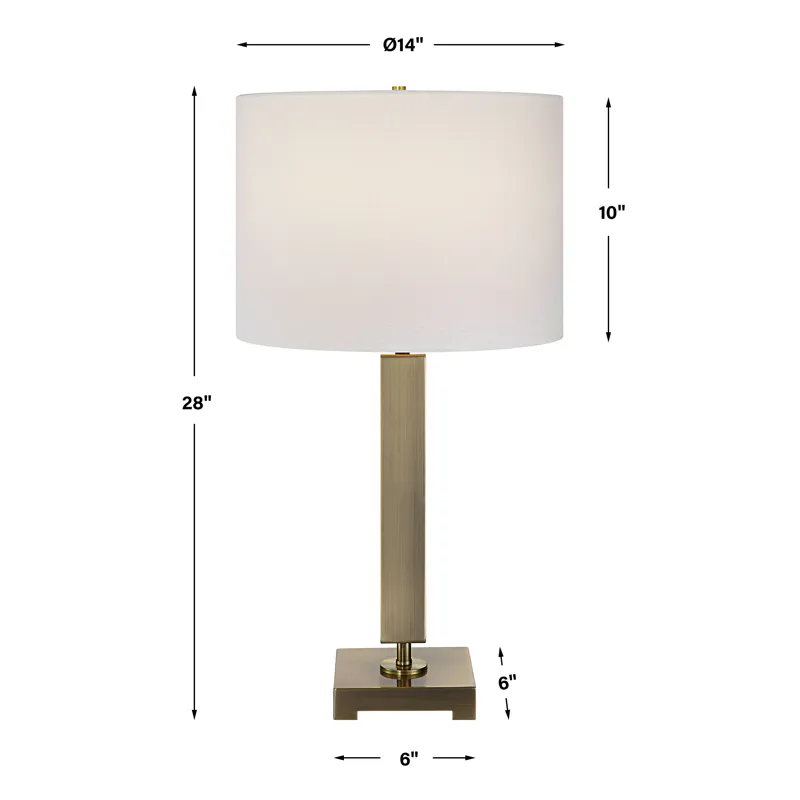 Duomo Brass Table Lamp