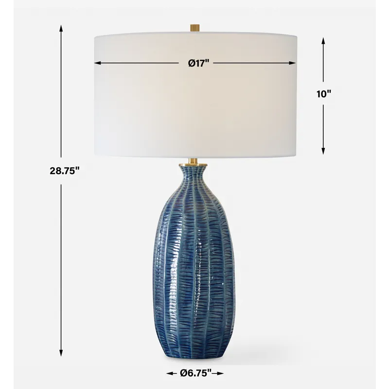 Bixby Blue Table Lamp