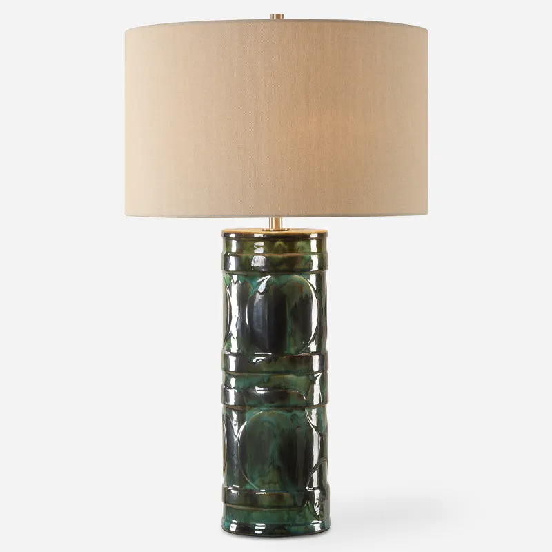 Loch Green Glaze Table Lamp