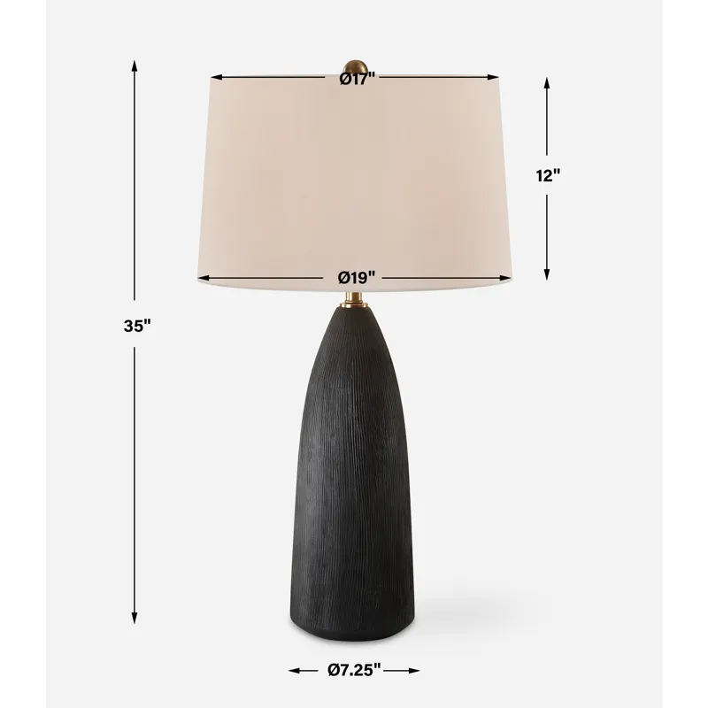 Jett Black Table Lamp