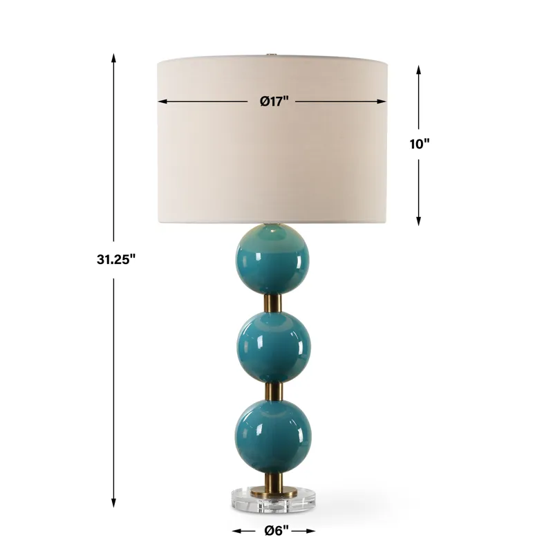 Palawan Blue Glaze Table Lamp