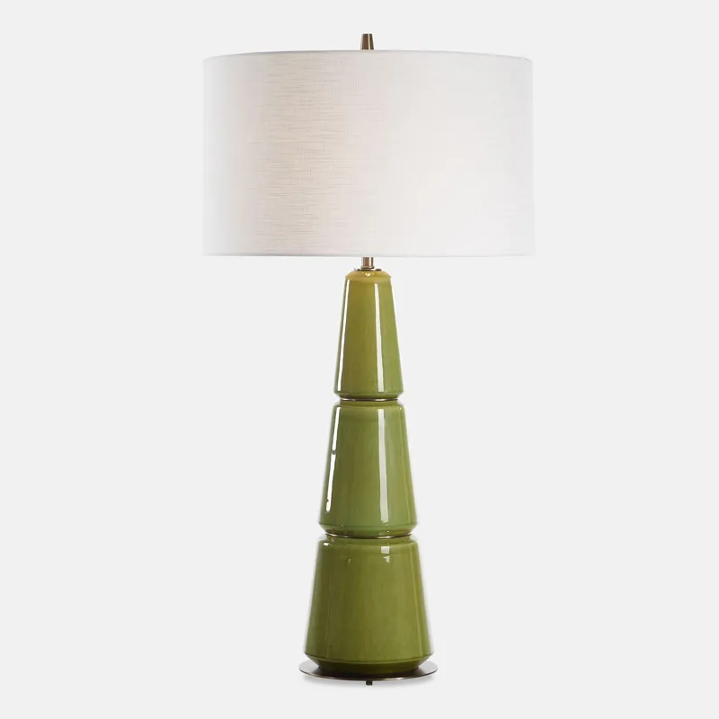 Mendell Moss Green Table Lamp
