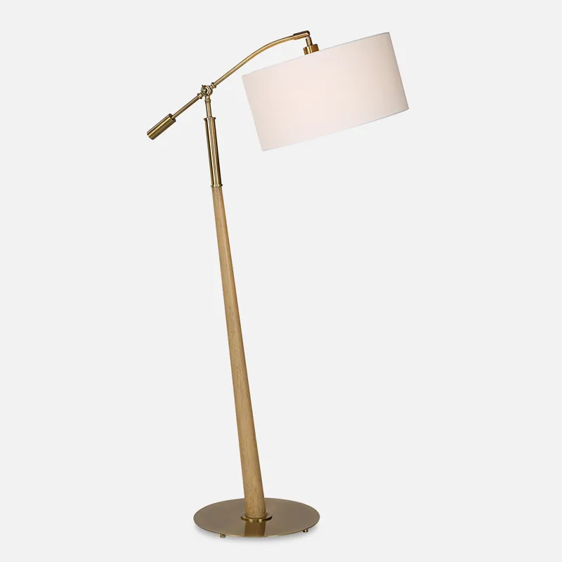 Kennett Wooden Floor Lamp
