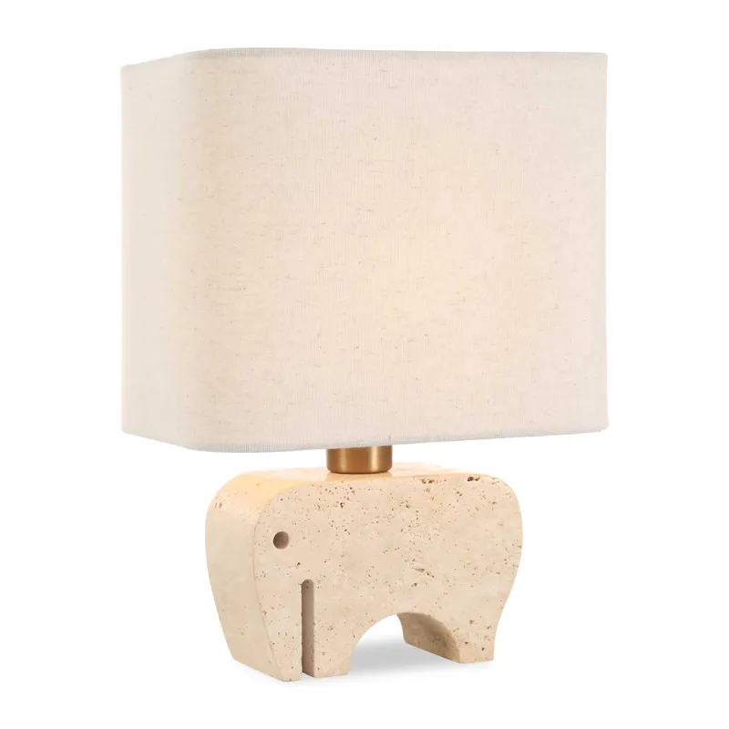 Tusk Travertine Accent Lamp