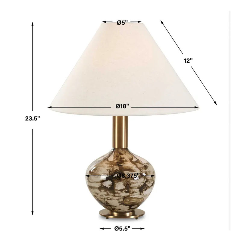 Montagu Dark Brown Table Lamp