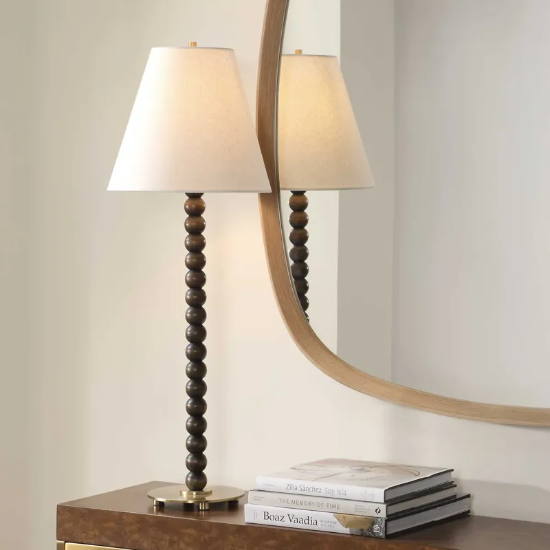Gallus Wood Spheres Table Lamp