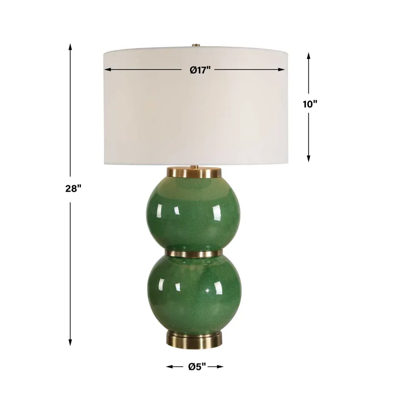 Banner Green Spheres Table Lamp