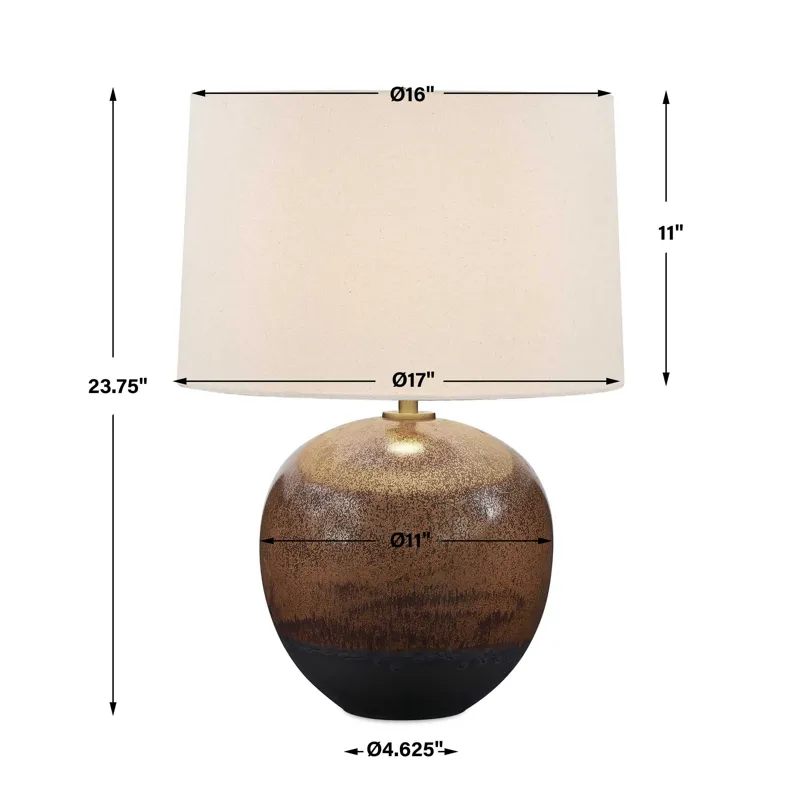 Brownell Rust Brown Table Lamp