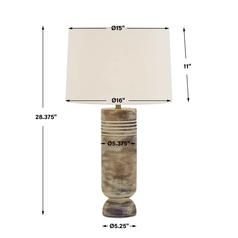 Vale Beige Hues Table Lamp