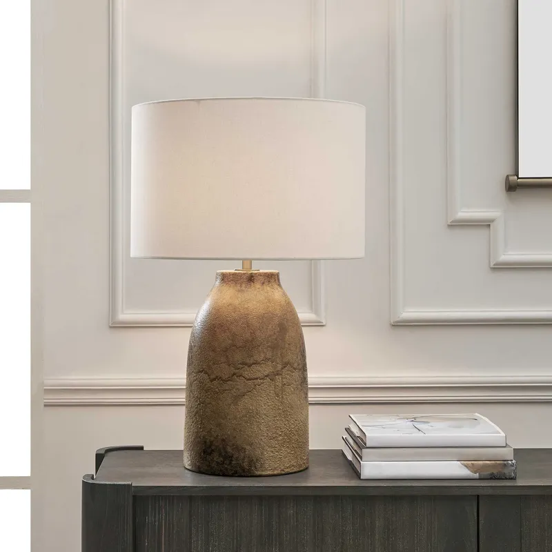Harris Mottled Brown Table Lamp