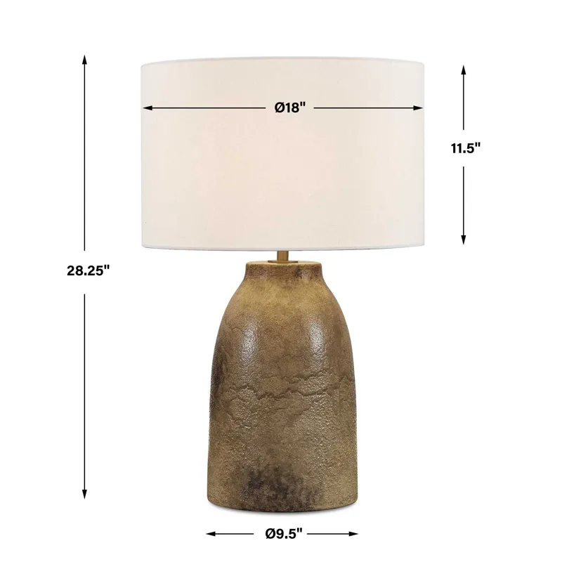 Harris Mottled Brown Table Lamp