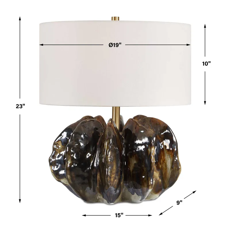 Jaudon Brown Glass Table Lamp
