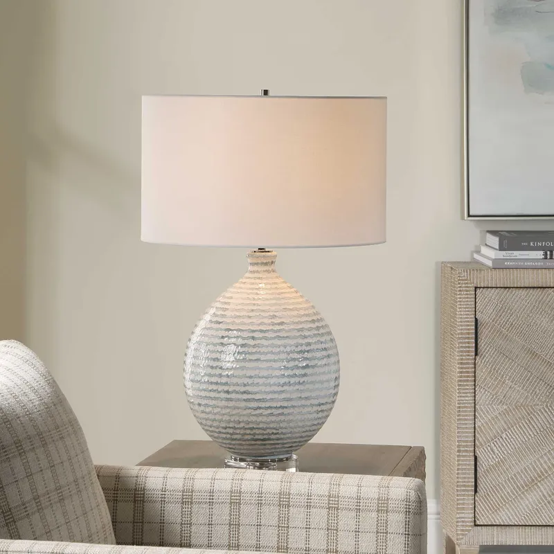 Clary Horizontally Striped Table Lamp