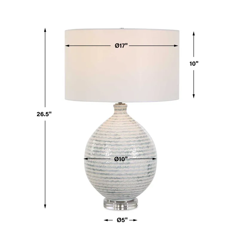 Clary Horizontally Striped Table Lamp