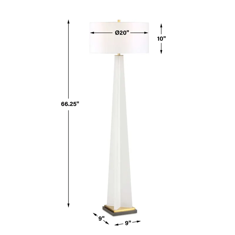Rosin White Floor Lamp