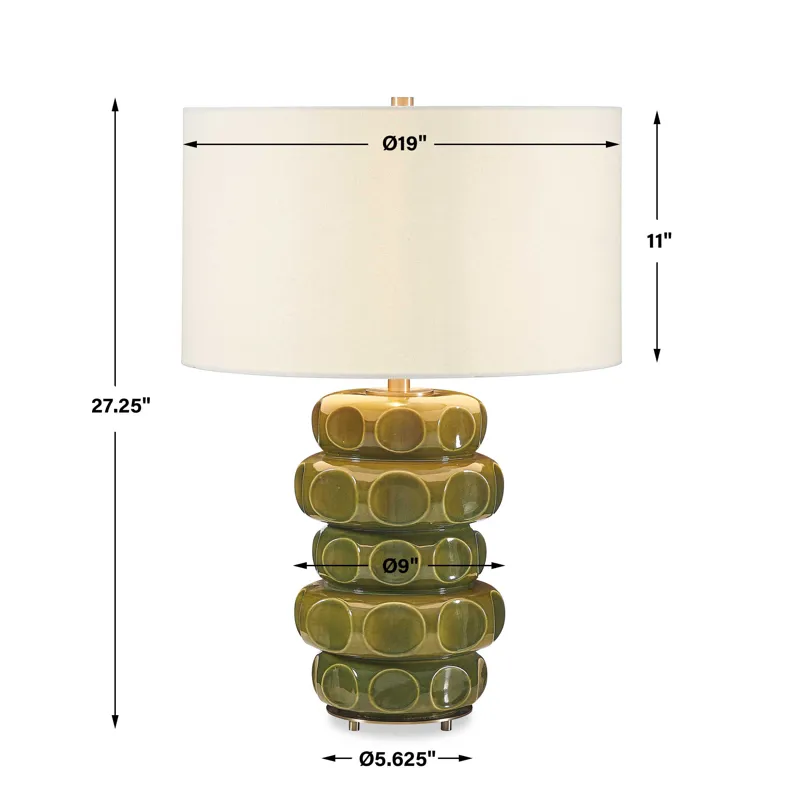 Masau Moss Green Table Lamp