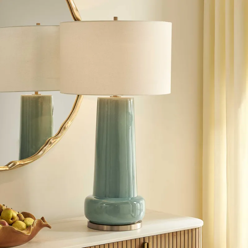 Claudin Aqua Blue Table Lamp
