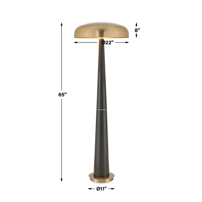 Davis Black Floor Lamp