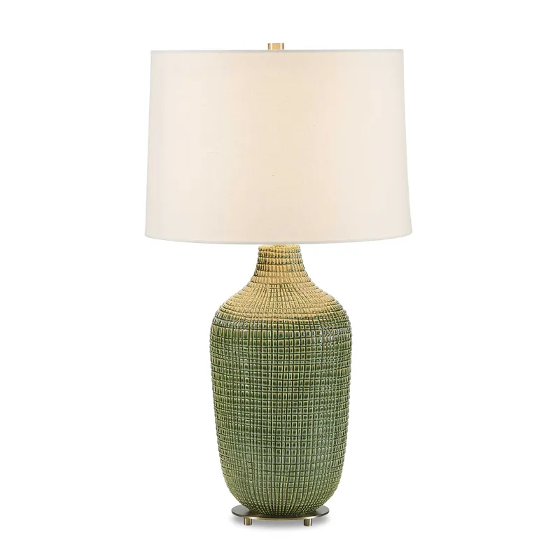 Dulcich Green Grid Table Lamp
