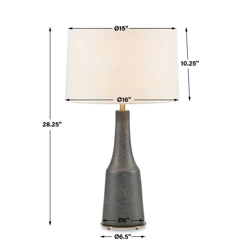 Slovis Dark Gray Table Lamp