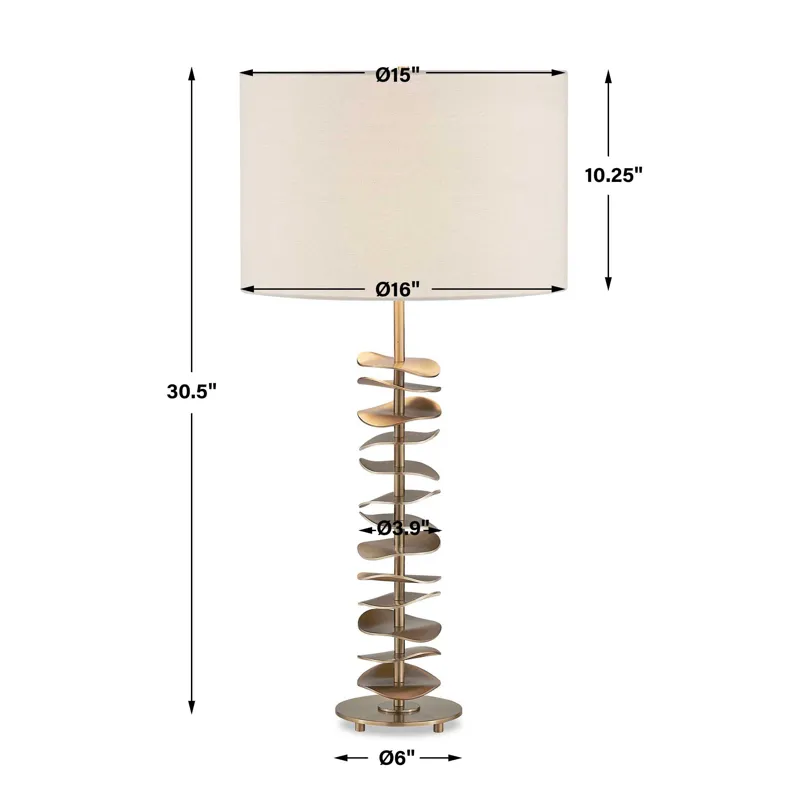 Akoa Metal Disc Table Lamp