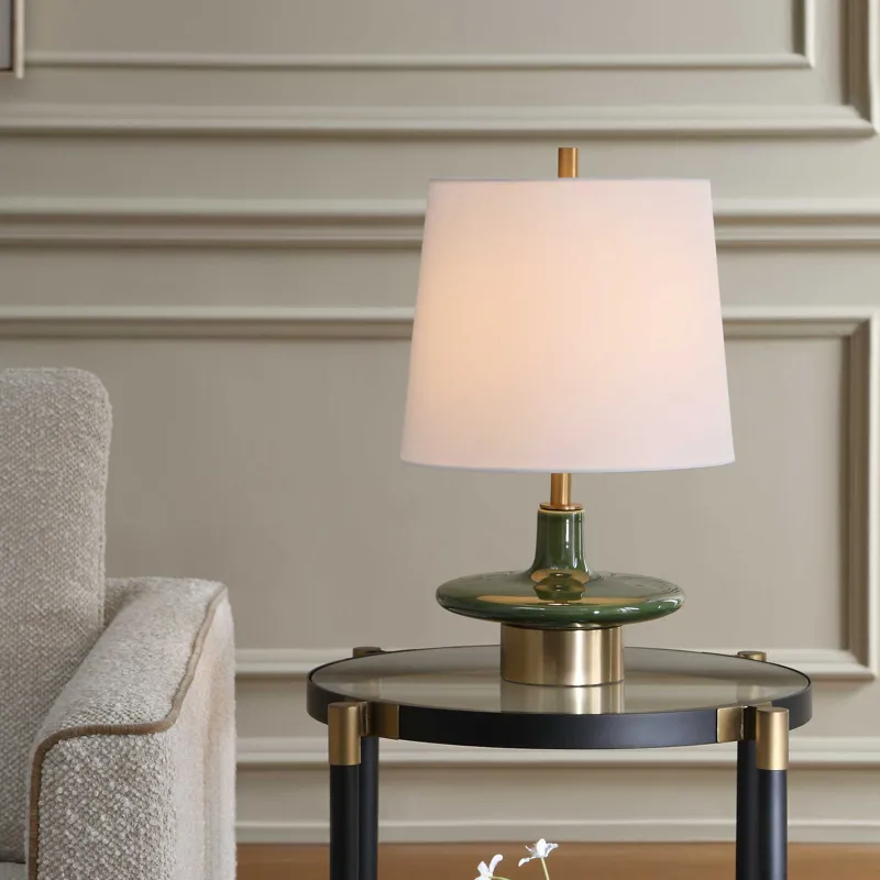 Sieler Glossy Green Table Lamp
