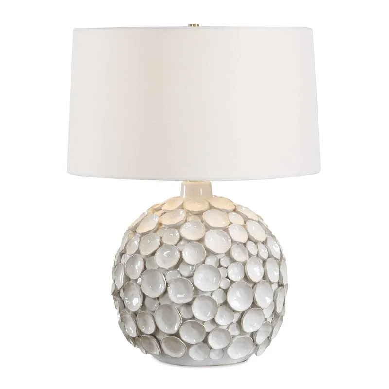 Hartley White Petal Table Lamp