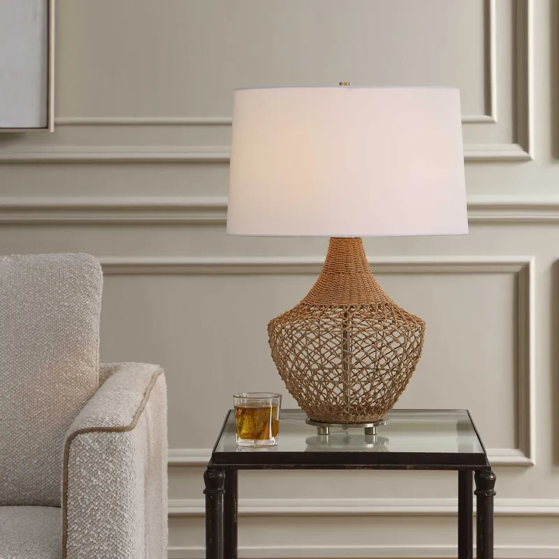 Samori Rattan Table Lamp