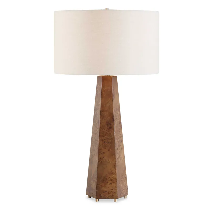 McCaffrey Tapered Burl Table Lamp