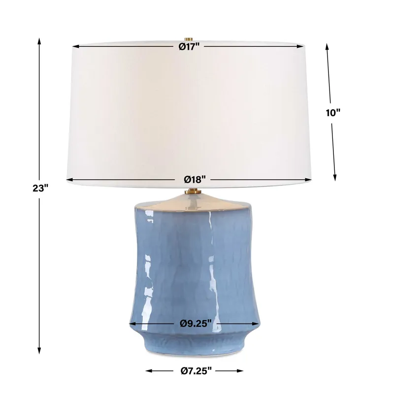 Kamara Powder Blue Table Lamp