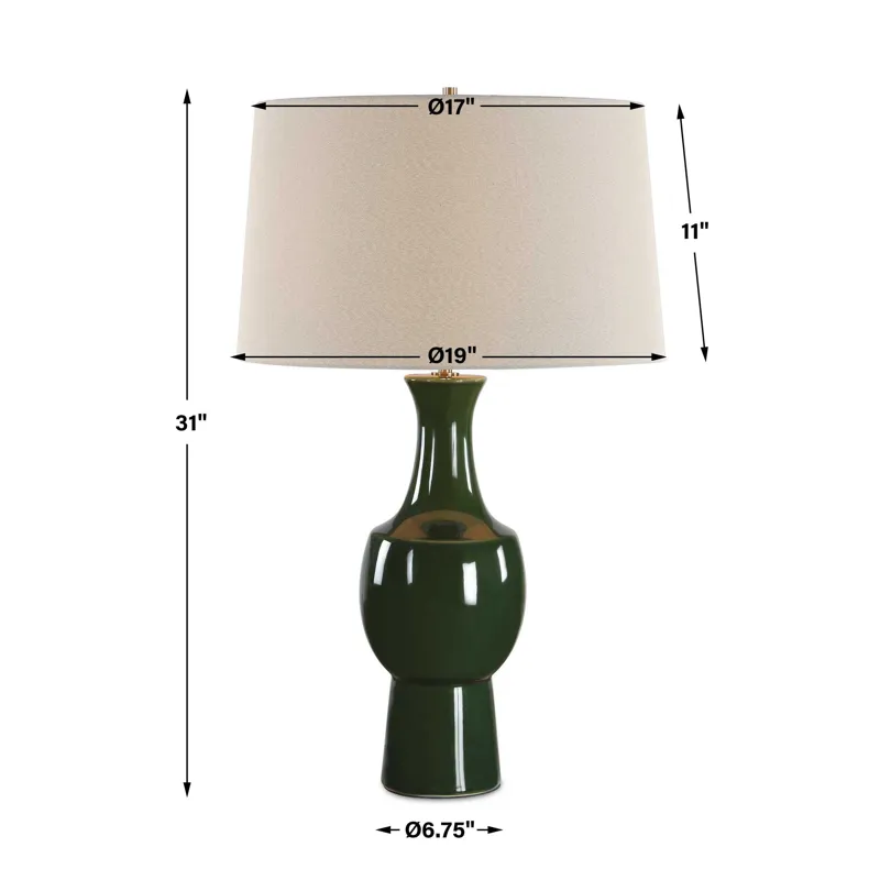 Tennille Green Table Lamp