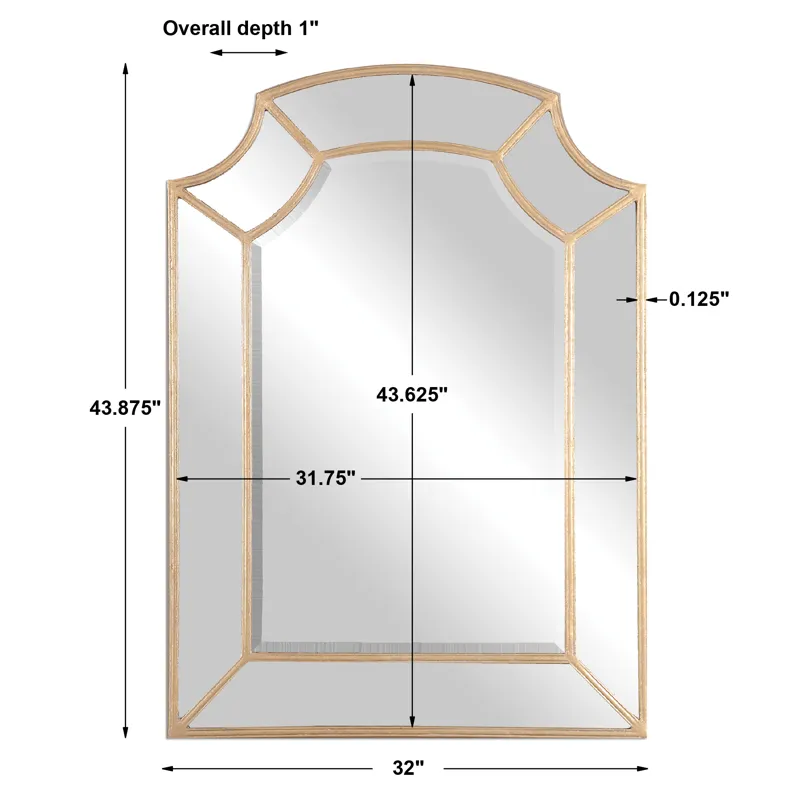 Francoli Gold Arch Mirror