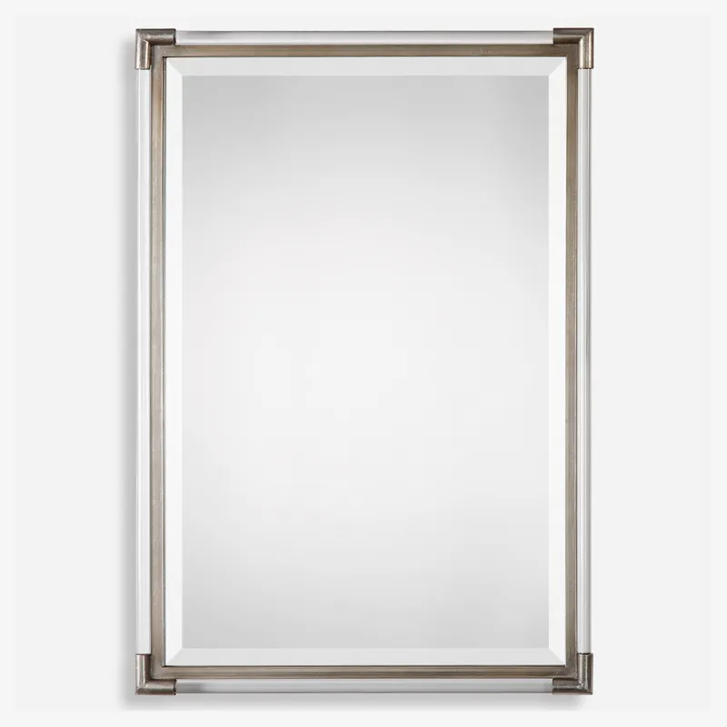 Mackai Metallic Silver Mirror