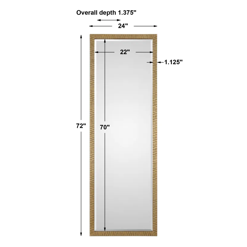Vilmos Metallic Gold Mirror