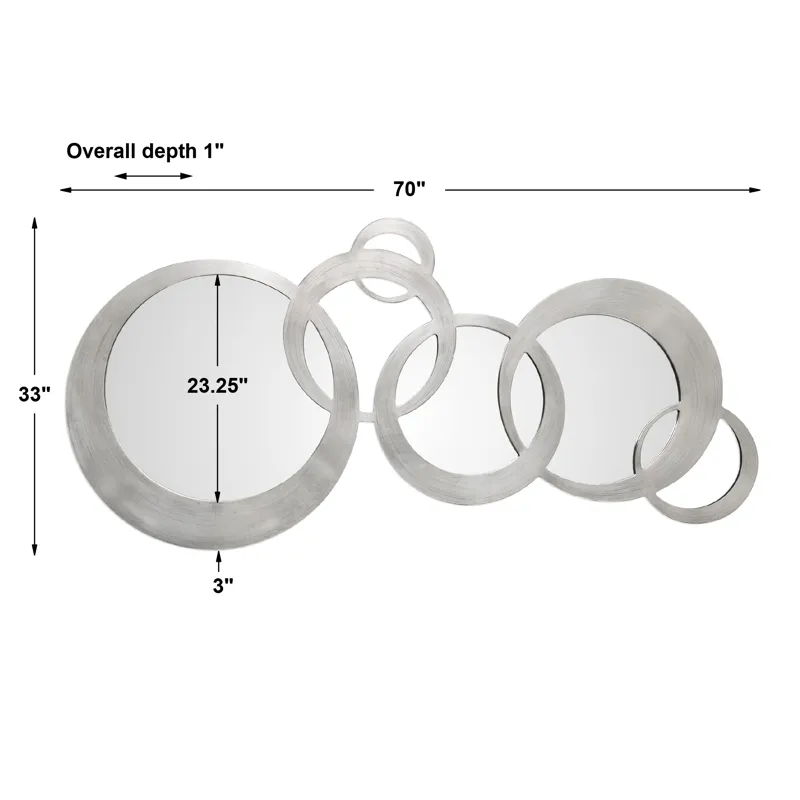 Odiana Silver Rings Modern Mirror