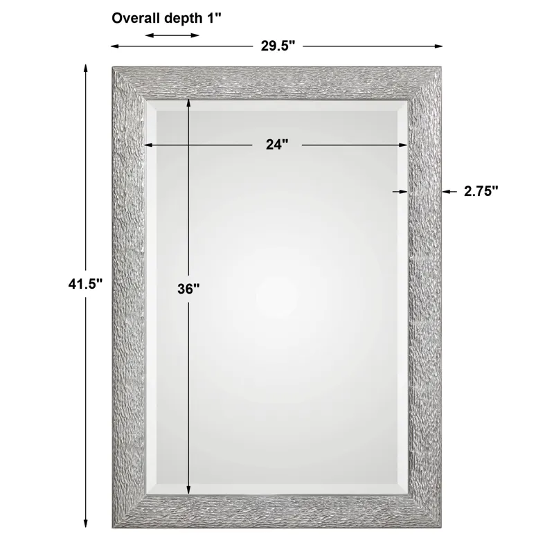 Mossley Metallic Silver Mirror