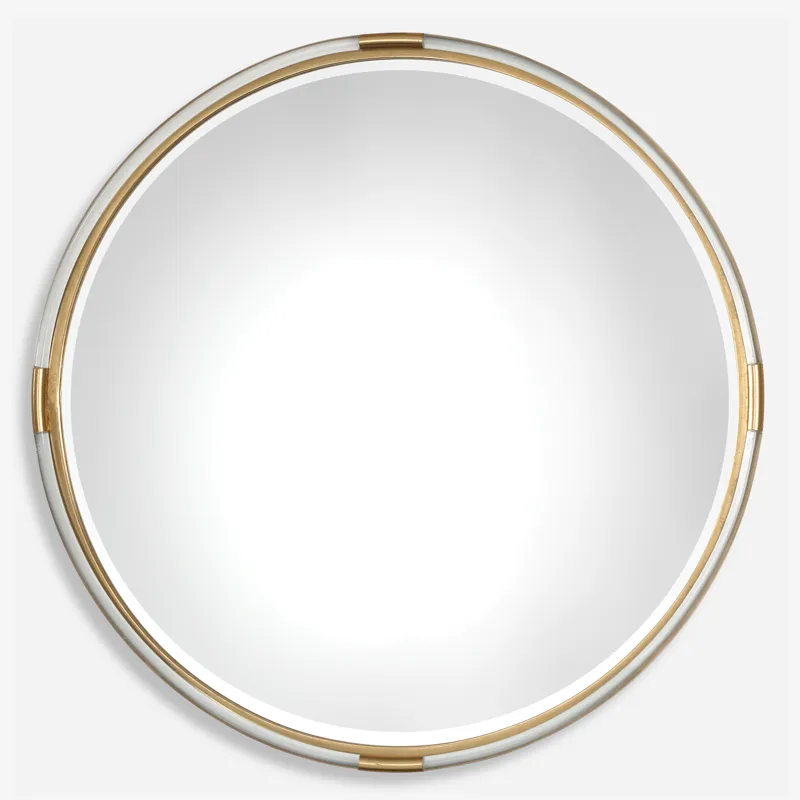 Mackai Round Gold Mirror