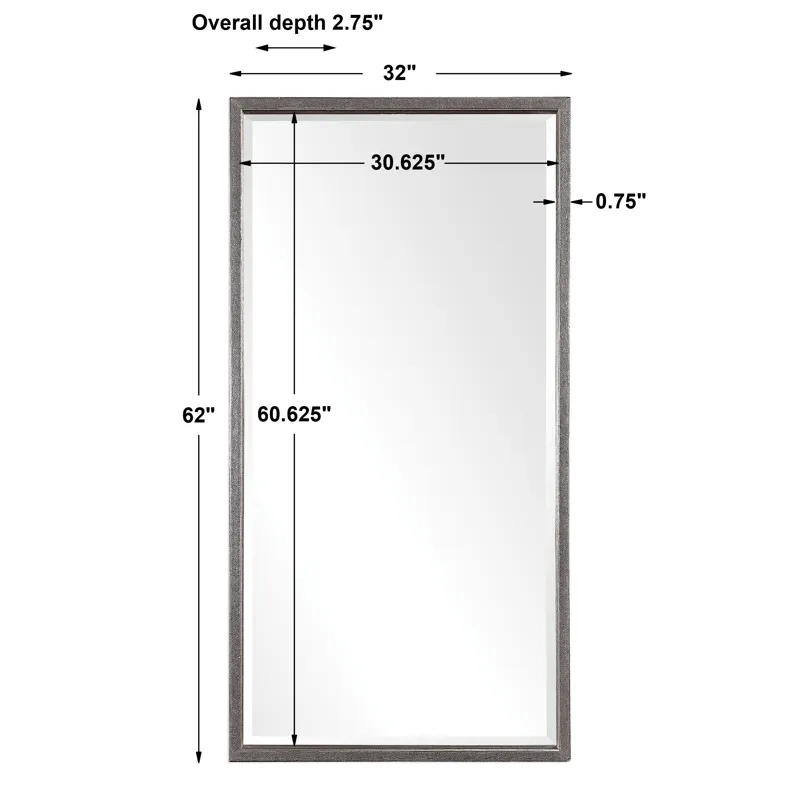 Gabelle Metallic Silver Mirror