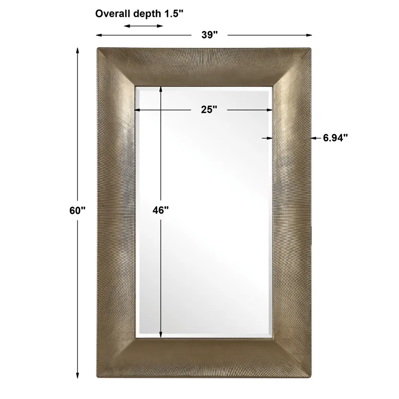 Valenton Large Champagne Mirror