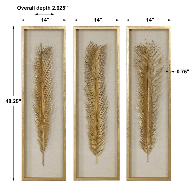 Palma Gold Leaf Shadow Box Set/3