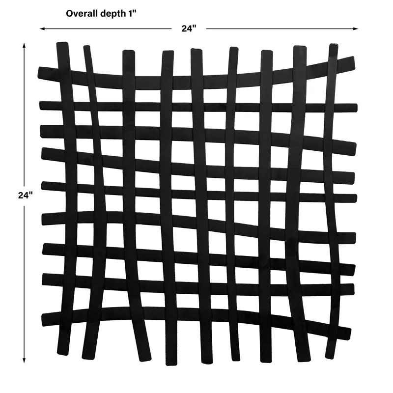 Gridlines Iron Wall Decor
